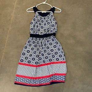 Le Lis red blue and white dress